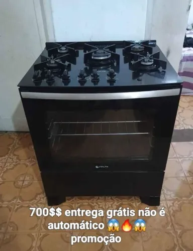 Vende-se fogão mesa de vidro não é automático entrego grátis zap * 