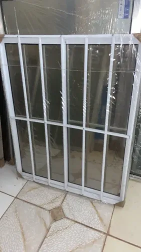 Janela Alumínio Branco c/ Grade à Partir de R$ 299,90