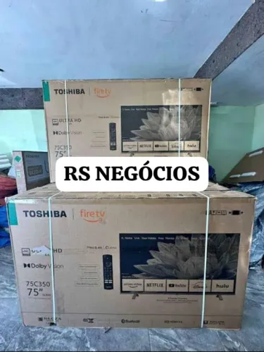 Smart Tv 75 Toshiba TB025M, Lacrada + NF (Até 12x)