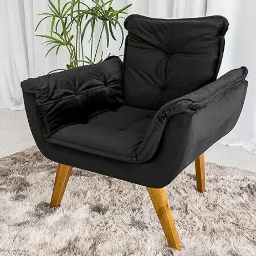 Promoção! Poltrona Pérola Preto Até 12x - Frete Grátis