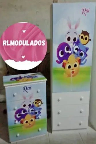 Kit Guarda roupa + Cómoda entrega gratis 