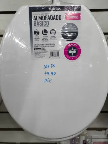 Assento Sanitário Almofadado Básico R$49