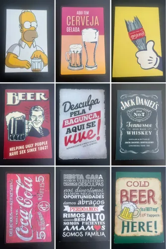 Placas decorativas em mdf R$10,00 cada