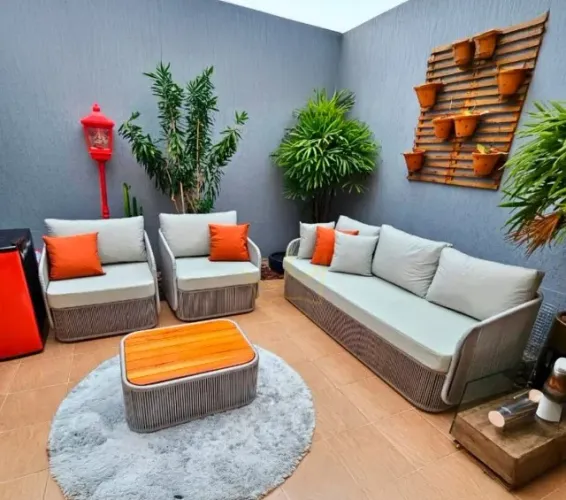 CONJUNTO DE SOFÁ LUXO