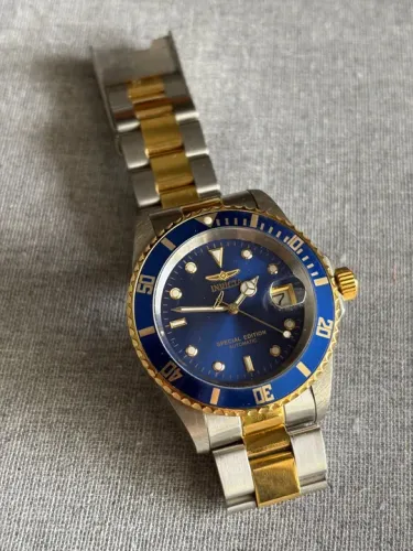 Invicta relogio special edition automatic prata dourado