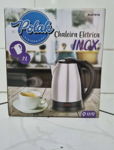 Chaleira elétrica inox nova 
