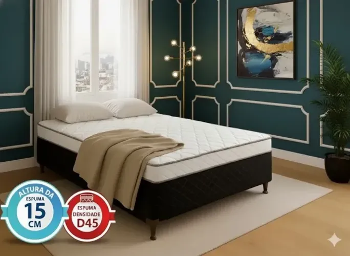 Cama Acoplada Casal com 15 cm de Espuma