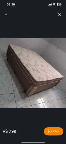 Cama box colchão d33 base