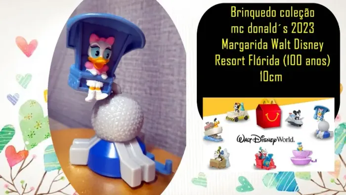 Brinquedo coleção mc donald´s 2023 Margarida Walt Disney Resort