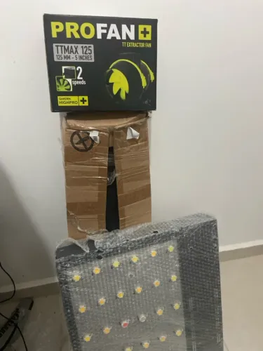 Kit Grow: Exaustor, estufa e Painel LED COB Bridgelux 300w