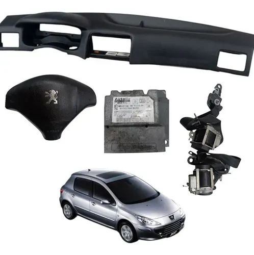 Kit Airbag Bolsa Modulo Cinto Tabelier Peugeot 307 2009