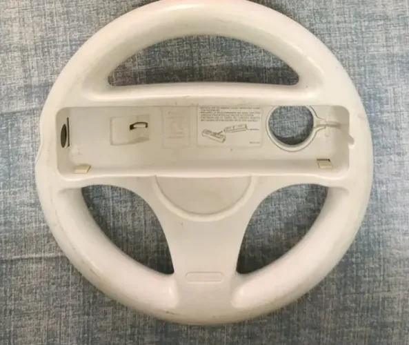 Volante Com Suporte Para Nintendo Wii E Wii U Branco (Original)