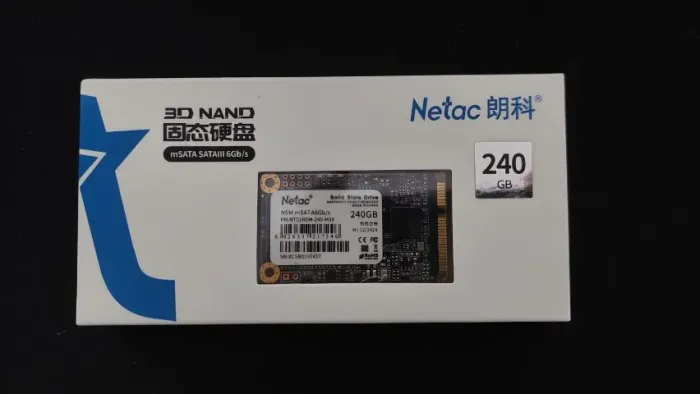 SSD Sata M.2 Netac 240GB - Novo Lacrado