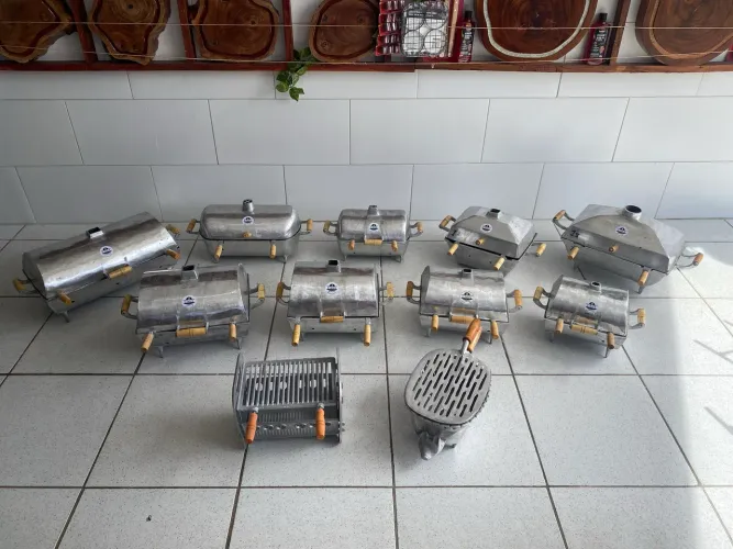 Churrasqueira para Churrasco - Alumínio Fundido