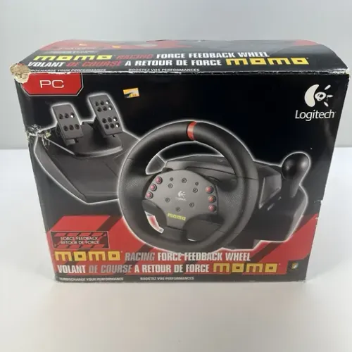 Volante logitech momo rancing semi novo
