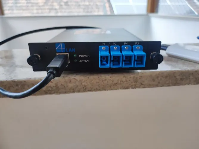 Optical bypass switch 4lan | comutador de desvio óptico 