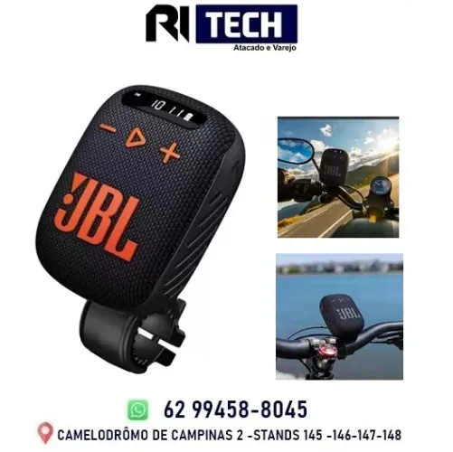 Caixa de Som JBL Wind 3 com Bluetooth e FM Original