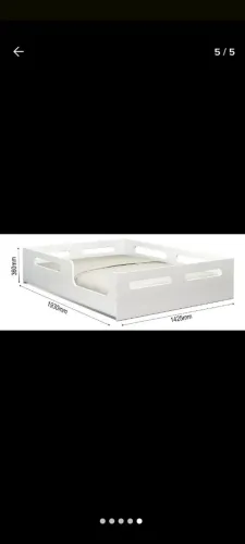 Cama Box Baixa Branca com Design Moderno