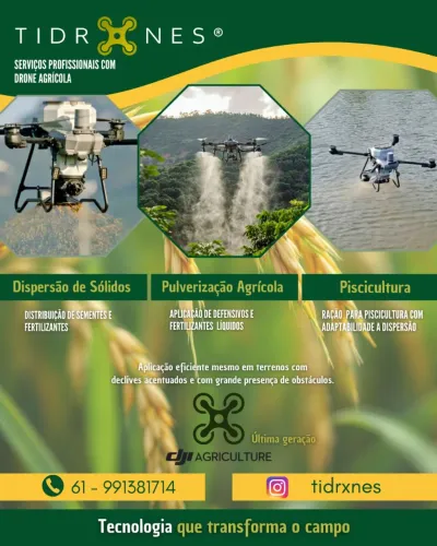 PULVERIZAÇÃO AGRÍCOLA COM DRONE
