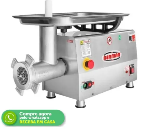 Moedor de Carne Bermar Boca 22 Inox Bivolt