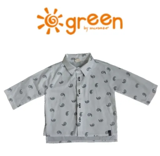 Green camisa  social bebê- 18M