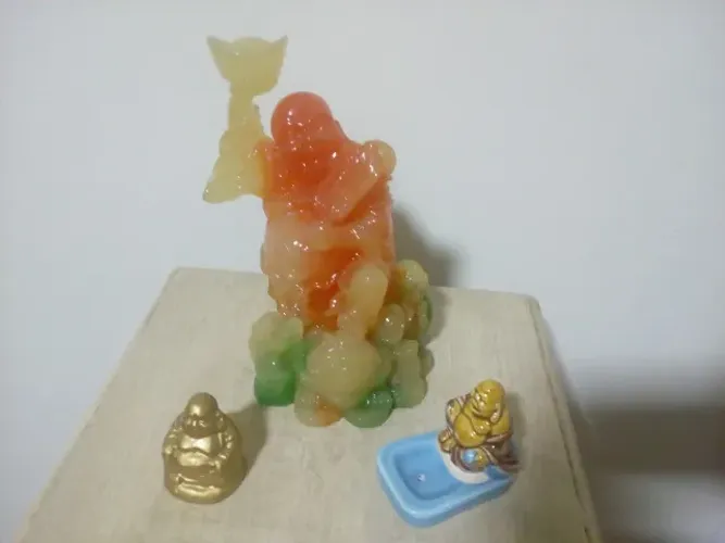 Escultura Buda + 2 Porta incensos Peça Única em venda Estudo Proposta