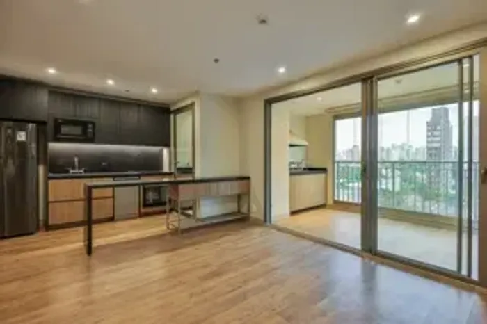 Apartamento (SEMI MOBILIADO) locação com 87m2 com 2 dormitórios (2 suítes) em Moema - São