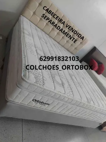 Base e Colchão Super king da Ortobom com 5 anos de garantia