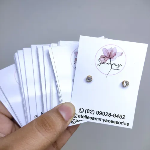 16 Tags Para Brincos Personalizada 