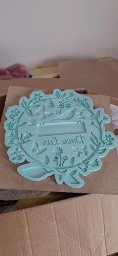 Molde de silicone formato de guirlanda decorativo floral