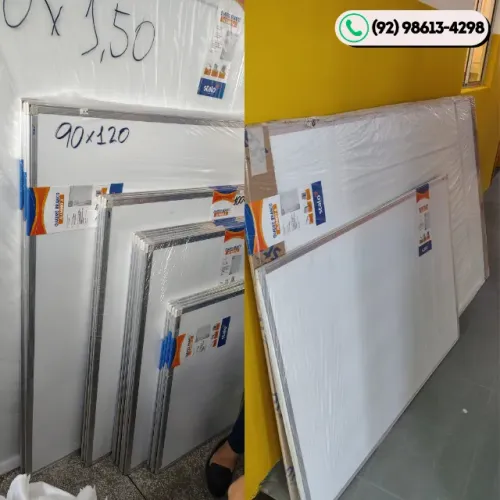 Quadros Brancos | 10 Tamanhos | Pronta Entrega em Manaus