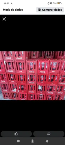 Caixa de retornável com garrafa 