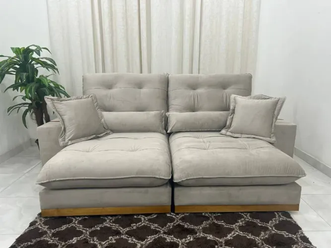 SOFÁ RETRÁTIL RECLINÁVEL ESTE MODELO NÃO PERDE CONFORTO NEM FORMATO LEIA DESCRIÇÃO!! 727LO