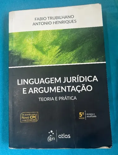LIVRO LINGUAGEM JURIDICA E ARGUENTAÇÃO - FABIO TRUBILHÃO
