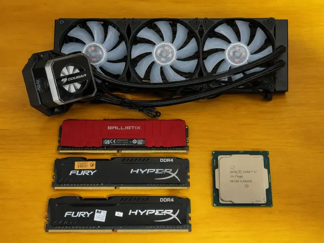 I7 7700k + Watercooler 360 + 24gb 2400