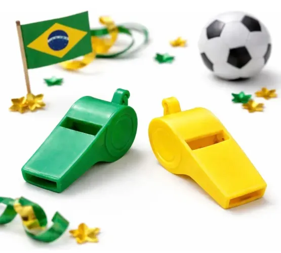 Apito Torcida Brasil Copa do Mundo 10 unidades