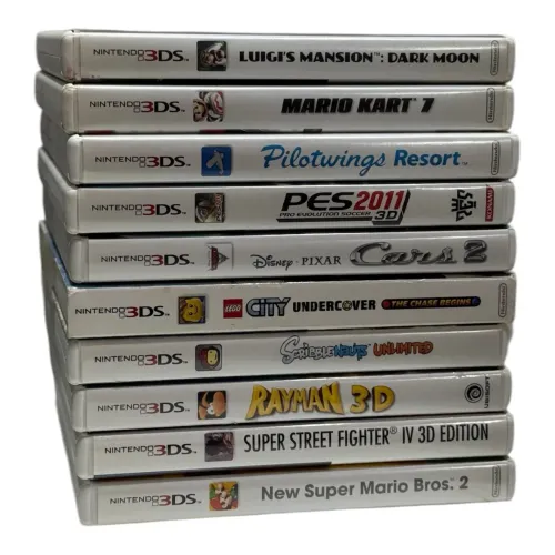 Lote com 10 jogos de Nintendo 3DS