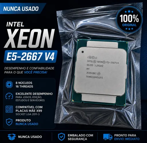 Processador 2667 V4 o bruto, o melhor para jogos