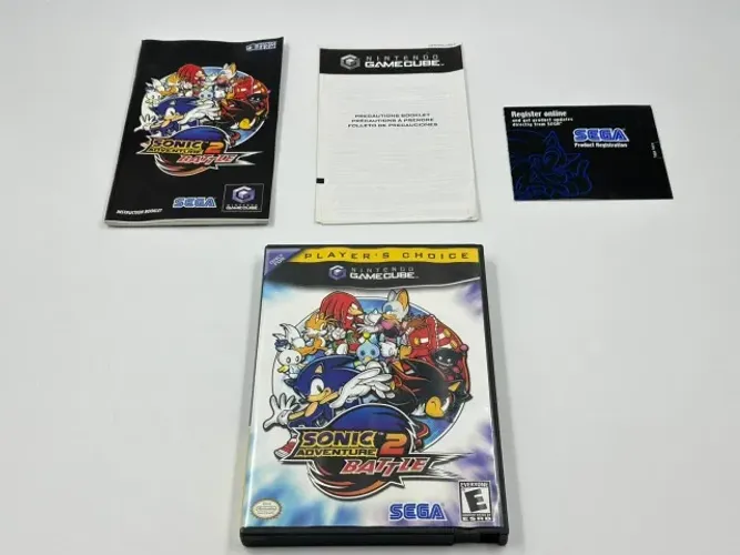 Caixa + Manuais Sonic Adventure Battle 2 Game Cube - Sem CD