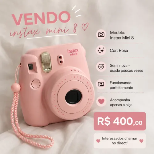 Vendo Instax mini 8 - semi nova