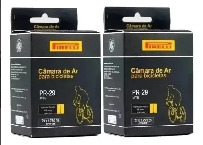 Par Câmara De Ar Pirelli Mtb Aro 29 Presta 48mm 29x1.75/2.35