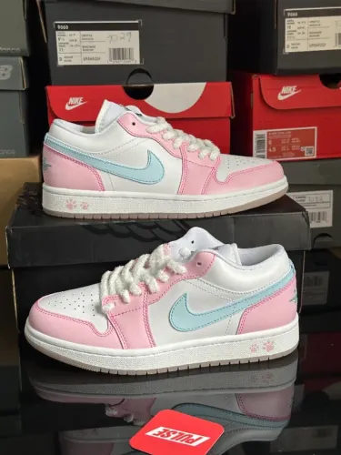 air jordan 1 low paw print - tamanho 36, original #493