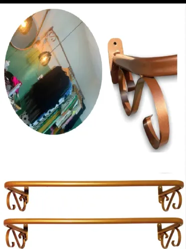 Kit 02 organizadores suspensos, arara de parede rose gold