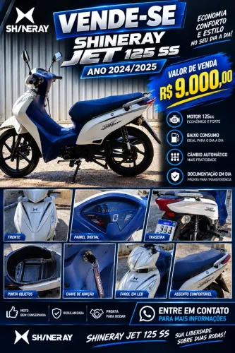 Vendo Shineray jet mais informações e negociação via chat