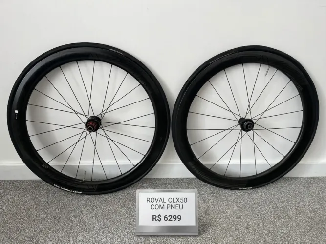 Roda carbono roval clx50 disco
