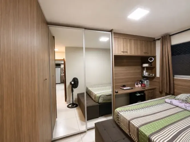 Apartamento mobiliado completo 2 quartos 350 mil próximo ao shopping passeio das aguas