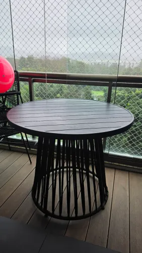 Mesa Premium de Alumínio e Corda Náutica (100x75) - Varanda / Piscina