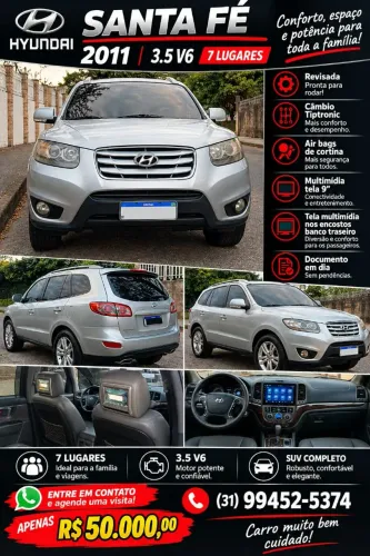 Hyundai Santa Fe GLS 3.5 V6 4X4 Tiptronic 2011