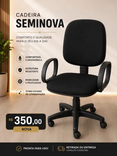Cadeira de Escritório Preta diretor