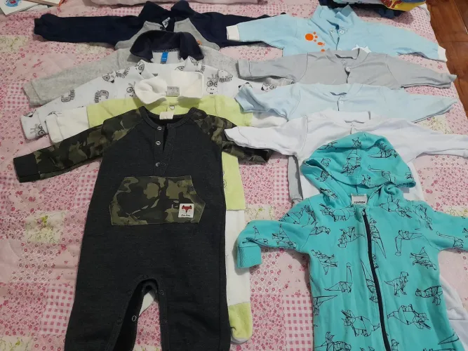 Lote roupa bebe menino de 1 a 3 meses